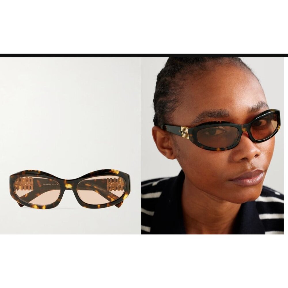 MIU MIU Glimpse D-frame acetate sunglasses - image 1